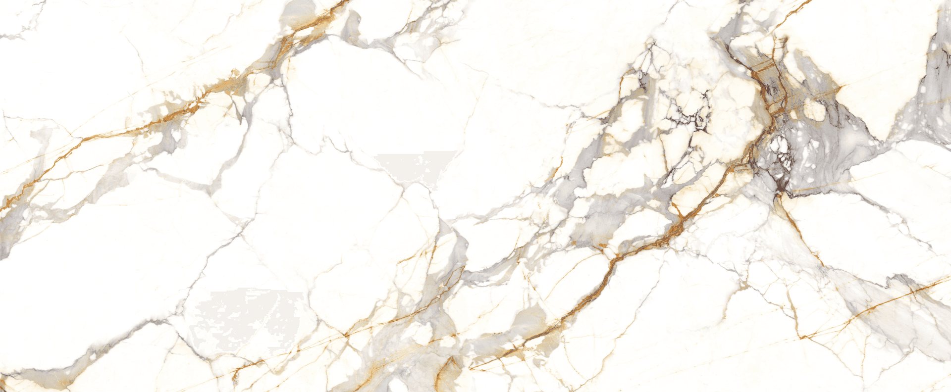 Full slab view of Calacatta Luxe