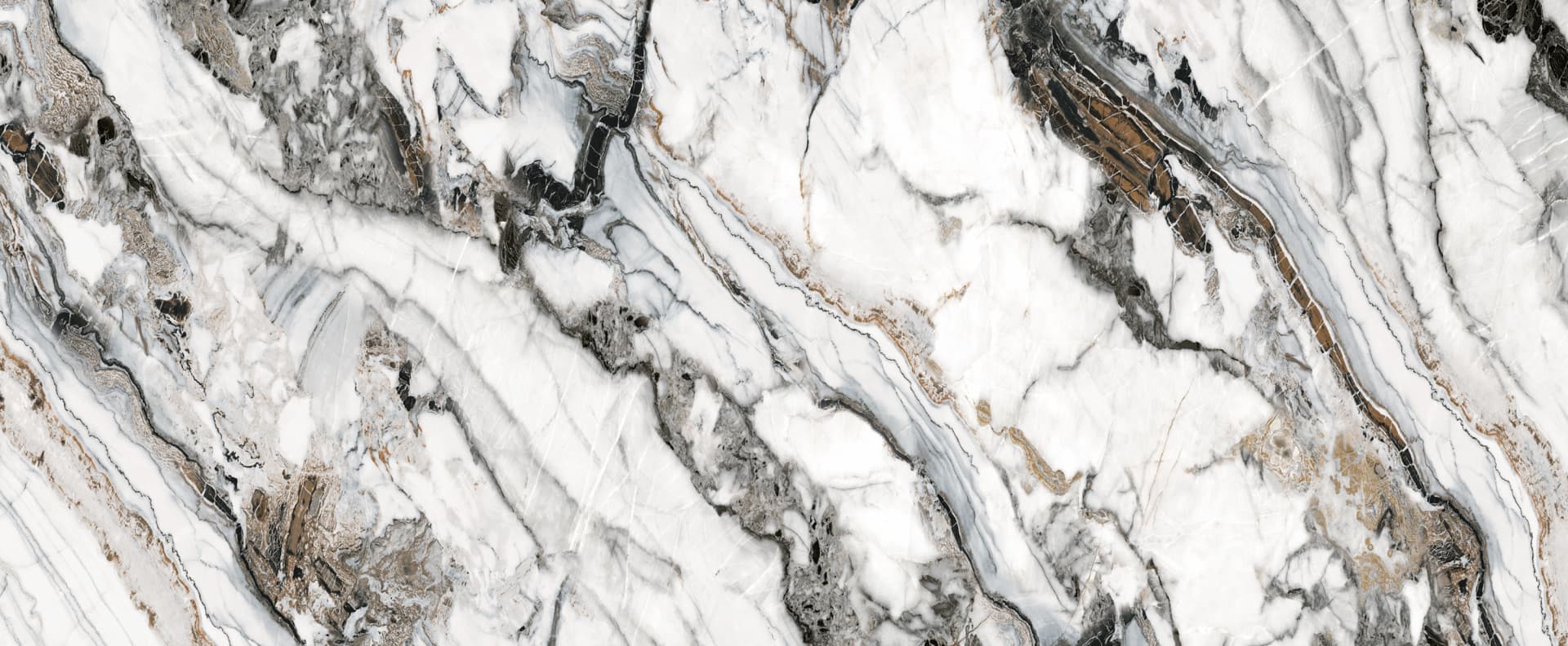 Full slab view of Calacatta Orobico